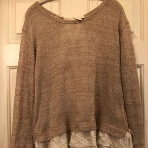 Anthropologie Bow Back Sweater